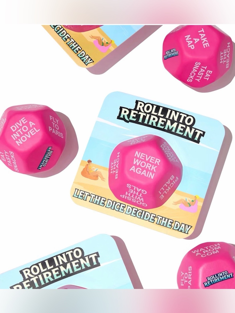 Jumbo Decision Dice- Funny retirement gift - Picture 7 of 13